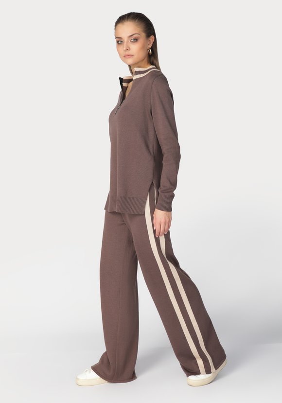 Брюки женские свободного кроя с лампасами шир.  580, рис. 3