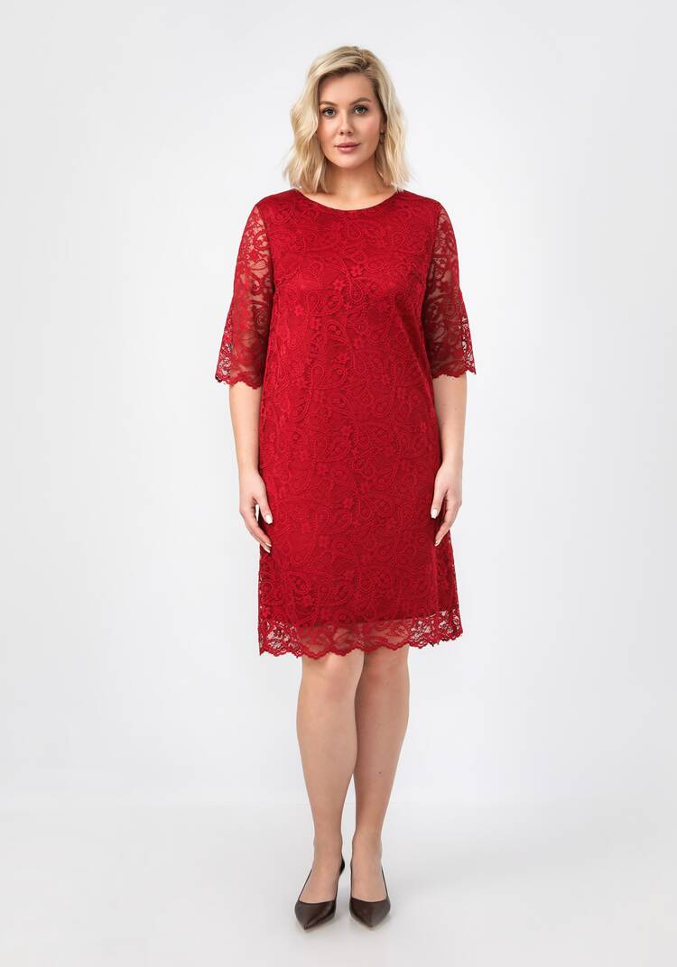 Платье из эластичного гипюра шир.  750, рис. 18