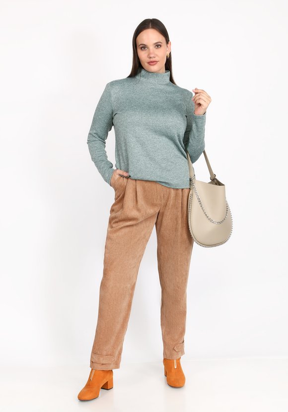 Водолазка базовая с люрексом шир.  580, рис. 22