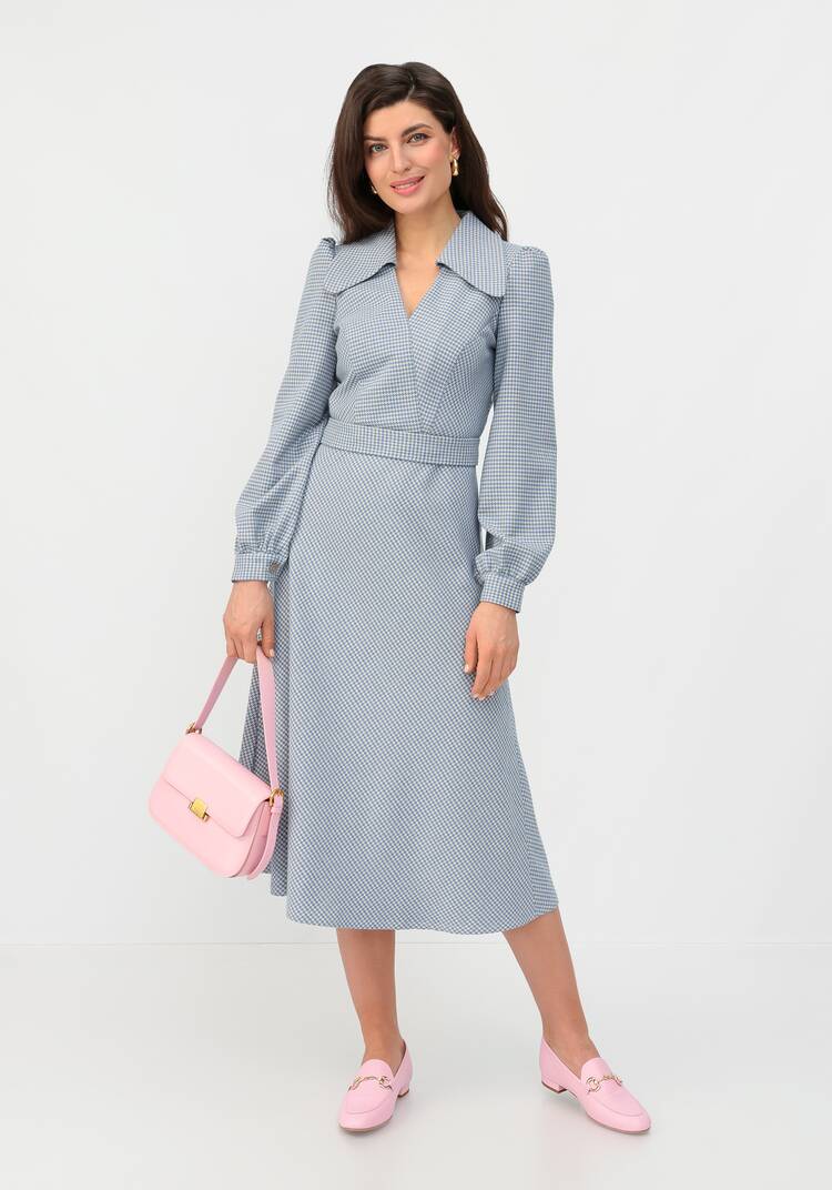 Платье с воротником свободного кроя шир.  750, рис. 22