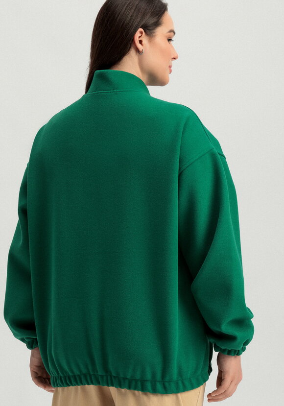 Бомбер свободного кроя на молнии шир.  580, рис. 30