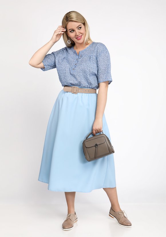 Блуза Карамельные мечты шир.  580, рис. 1