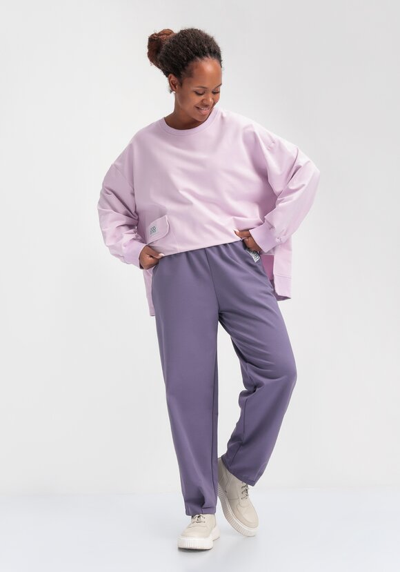 Брюки трикотажные с защипами по низу шир.  580, рис. 8