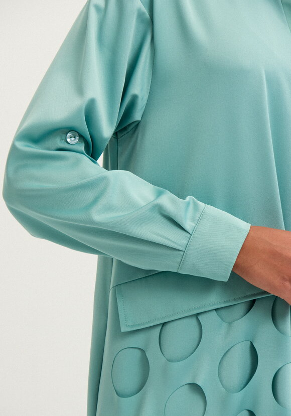 Платье А-силуэта с перфорацией шир.  580, рис. 5