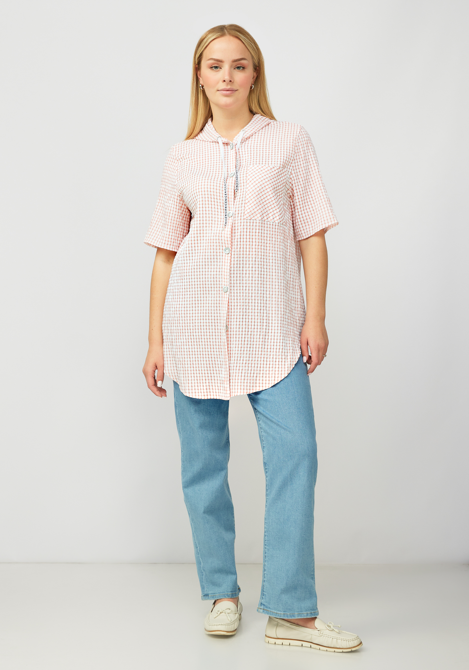 Рубашка женская "Аманда" Unit, цвет розовый, размер 60 - фото 7