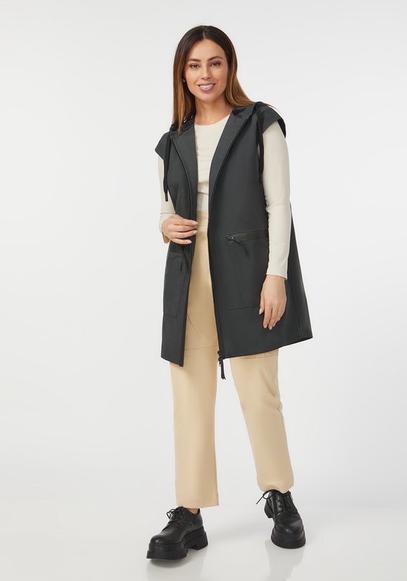 Жилет на молнии с капюшоном шир.  580, рис. 5