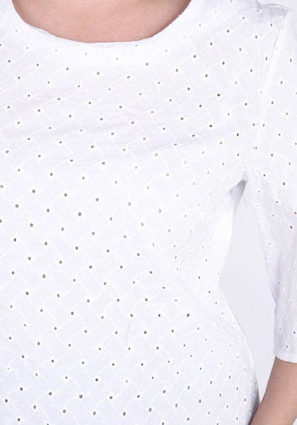 Блуза из шитья с круглым воротом шир.  580, рис. 10