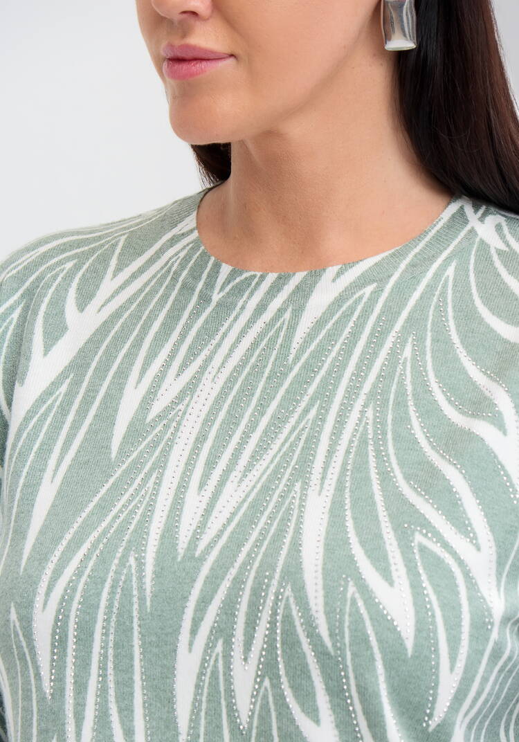 Джемпер Цветочное настроение шир.  750, рис. 5