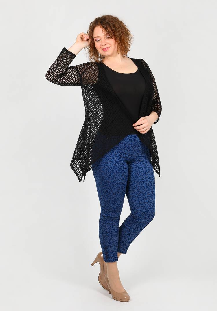 Кардиган ажурный шир.  750, рис. 8