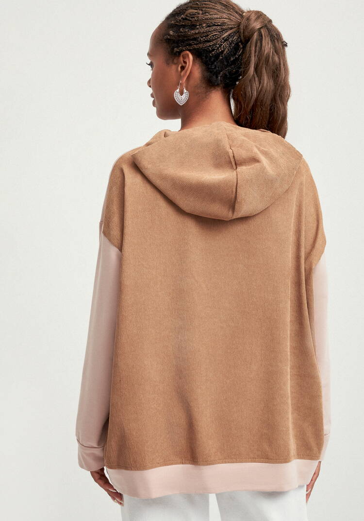 Худи оверсайз комбинированное шир.  750, рис. 3