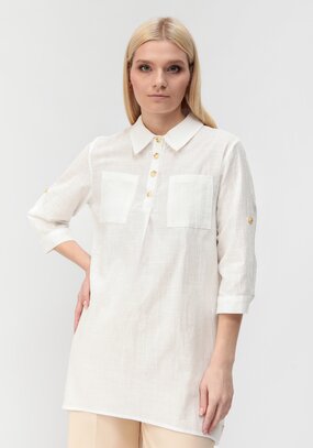 Туника с декоративными пуговицами Тина