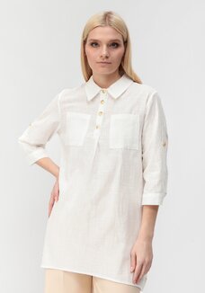 Туника с декоративными пуговицами Тина