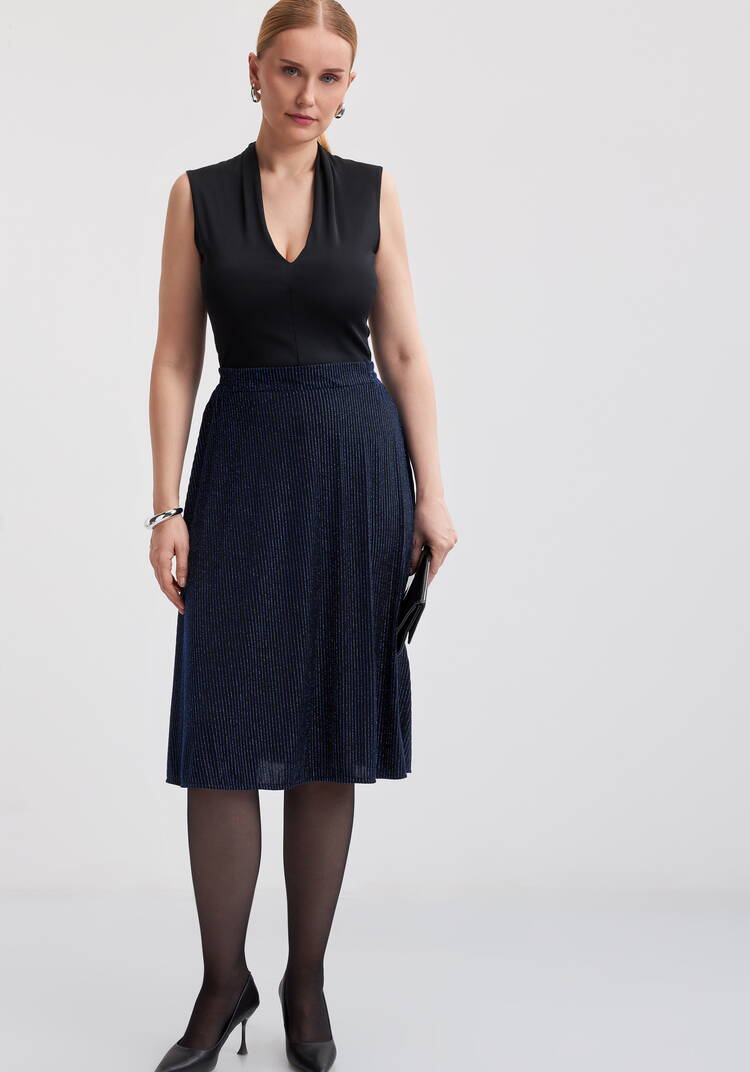 Юбка полусолнце с люрексом шир.  750, рис. 1