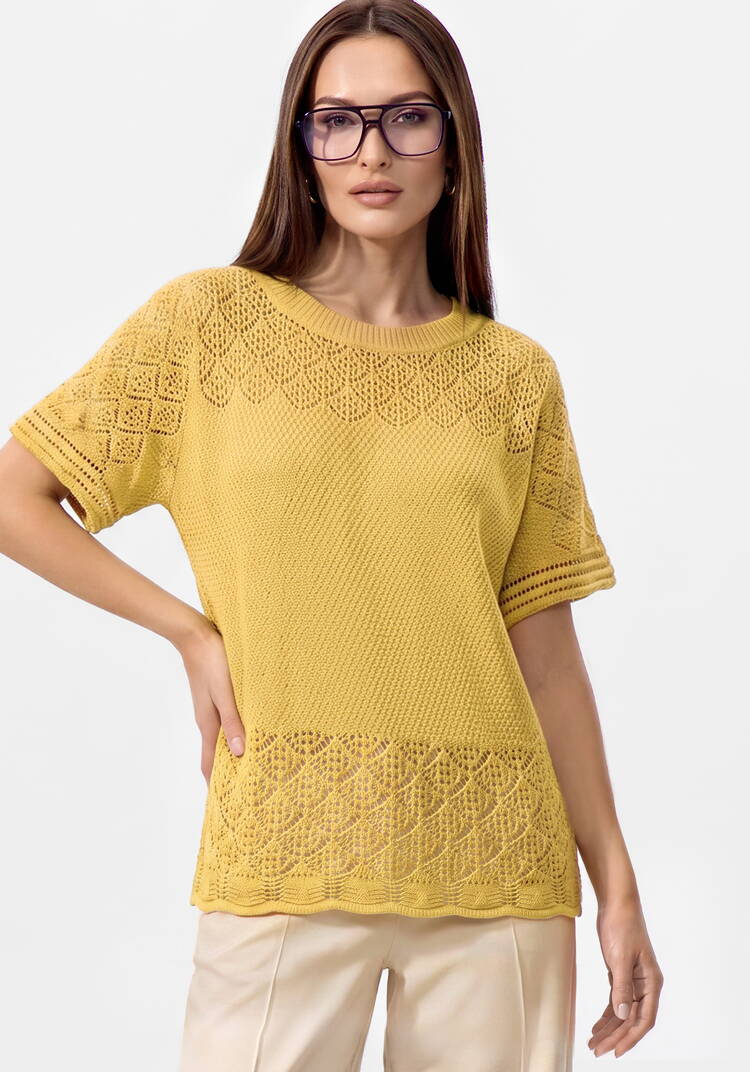 Блуза ажурная Варвара шир.  750, рис. 11