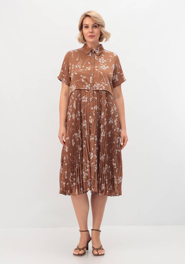 Платье  с плиссировкой шир.  750, рис. 12