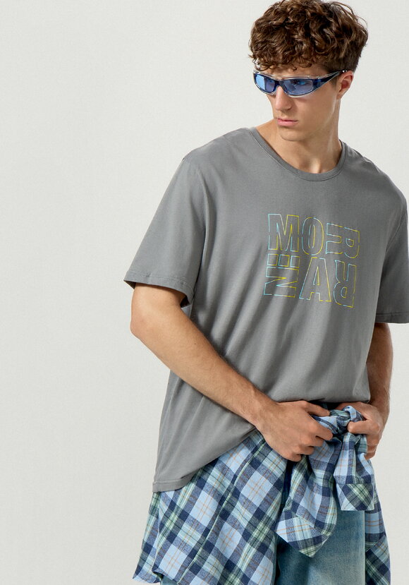 Комплект футболок с лаконичным принтом, 2 шт. шир.  580, рис. 2