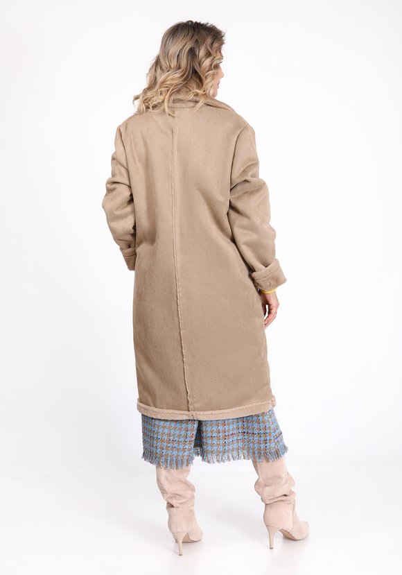 Дубленка женская с отложным воротником шир.  580, рис. 3