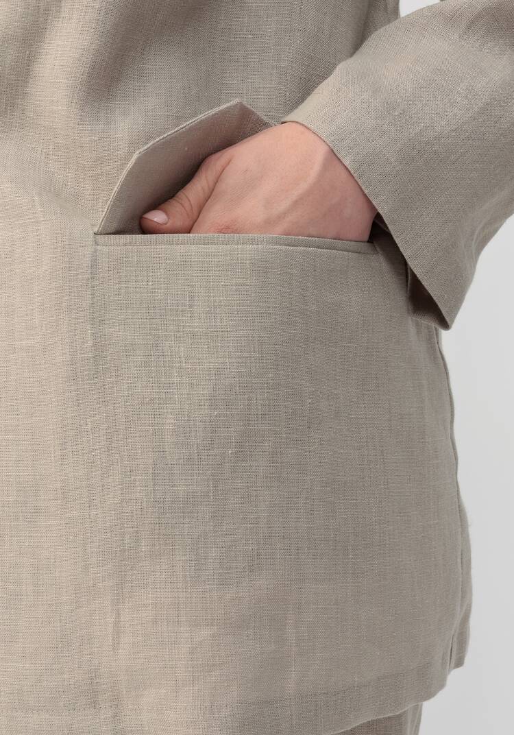 Пиджак из льна Мила шир.  750, рис. 12