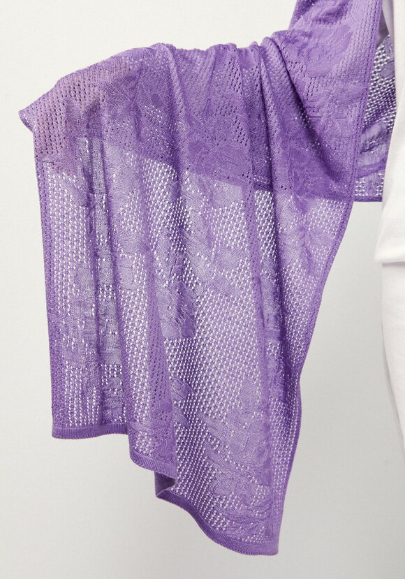 Палантин ажурный из натуральной шерсти шир.  580, рис. 3