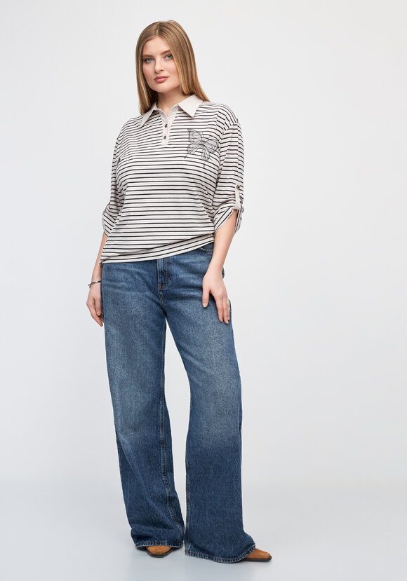 Поло с декором из страз шир.  580, рис. 2