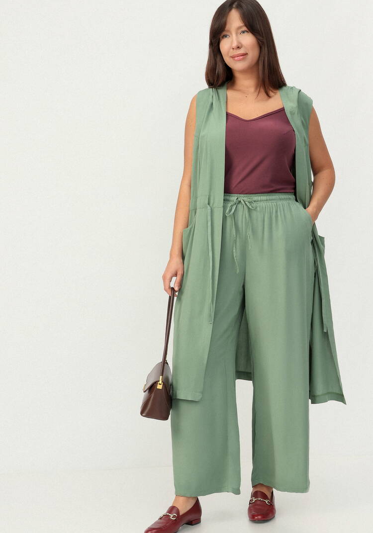 Брюки широкие на кулиске из штапеля шир.  750, рис. 28