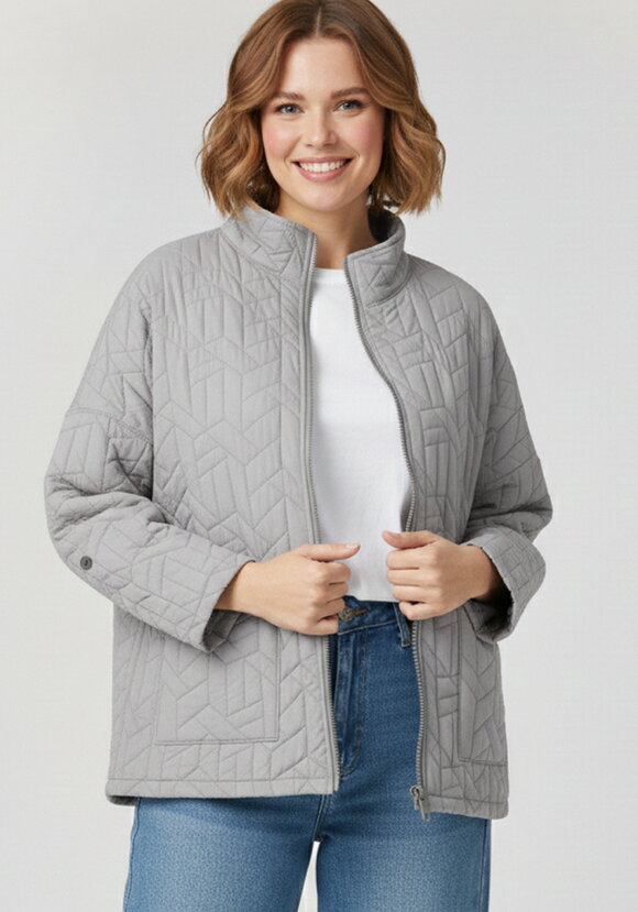 Куртка с объемной стежкой шир.  580, рис. 1