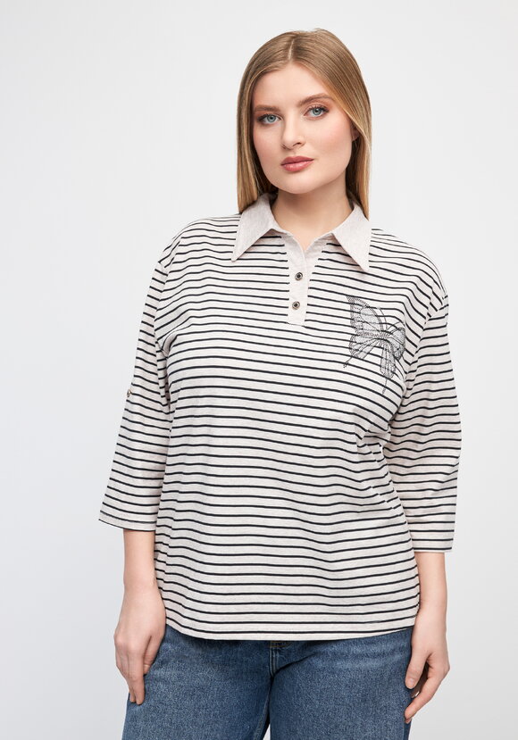 Поло с декором из страз шир.  580, рис. 4