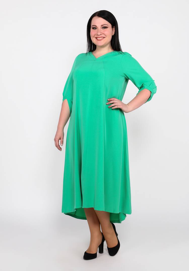 Платье свободного кроя с V-образным вырезом шир.  750, рис. 10