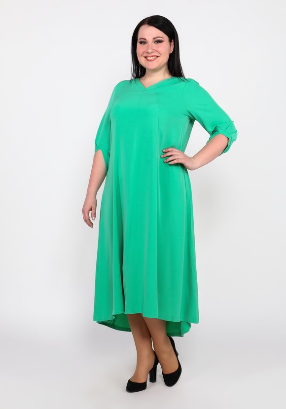 Платье свободного кроя с V-образным вырезом шир.  580, рис. 10