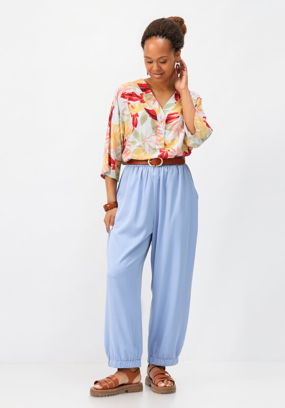 Брюки бананы на резинке с карманами шир.  580, рис. 26