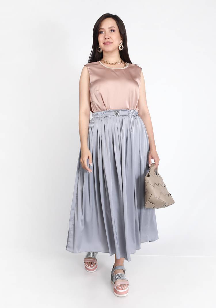 Блуза шелковая А-силуэта шир.  750, рис. 5