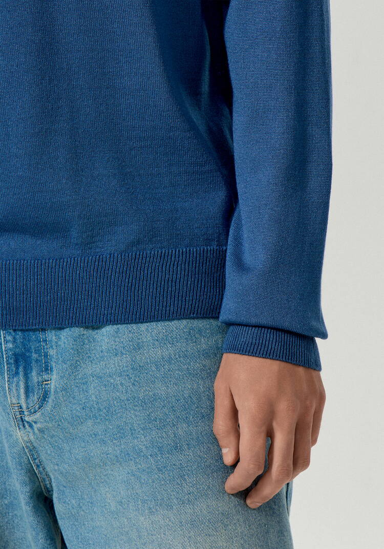 Свитер базовый с высоким воротом шир.  750, рис. 13