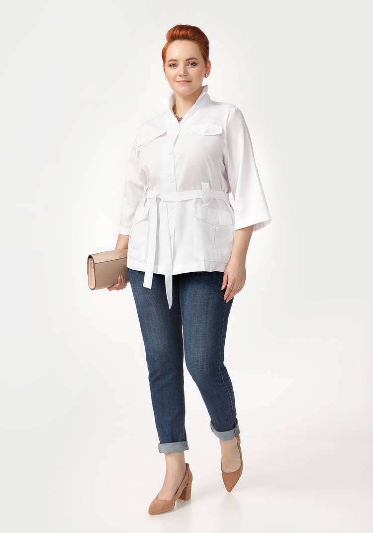 Жакет Сафари с накладными карманами шир.  750, рис. 11