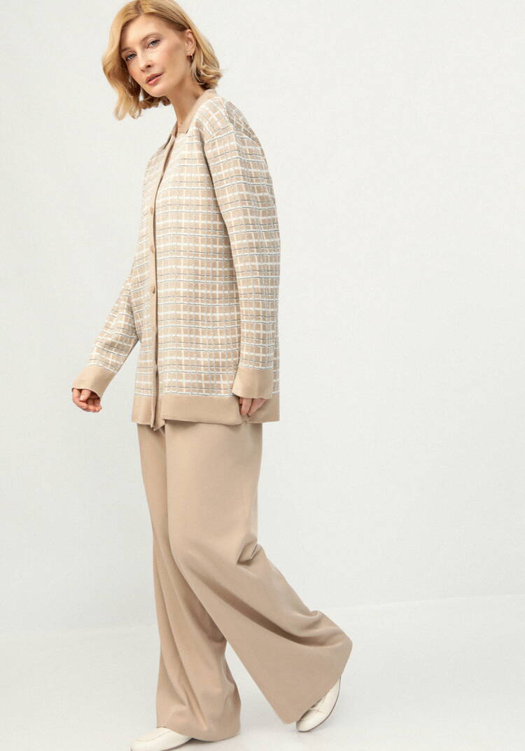 Рубашка-джемпер с отложным воротником клетка шир.  750, рис. 8