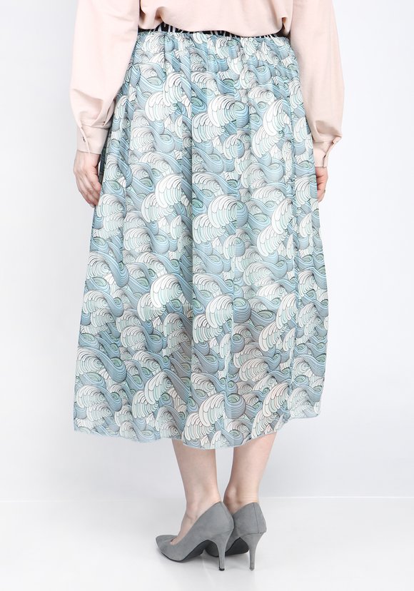 Юбка-миди со сборкой шир.  580, рис. 6