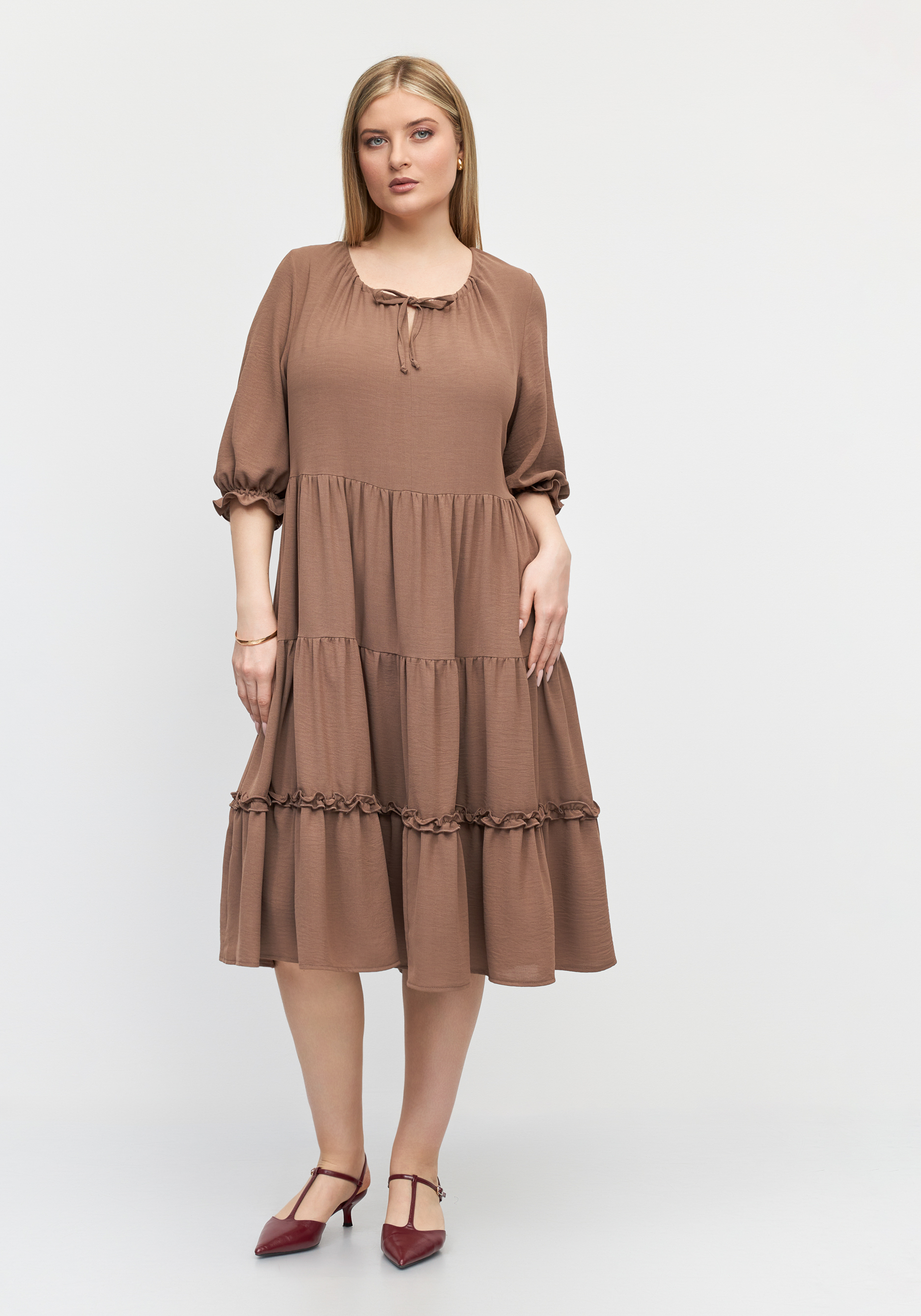 Платье однотонное Кристи