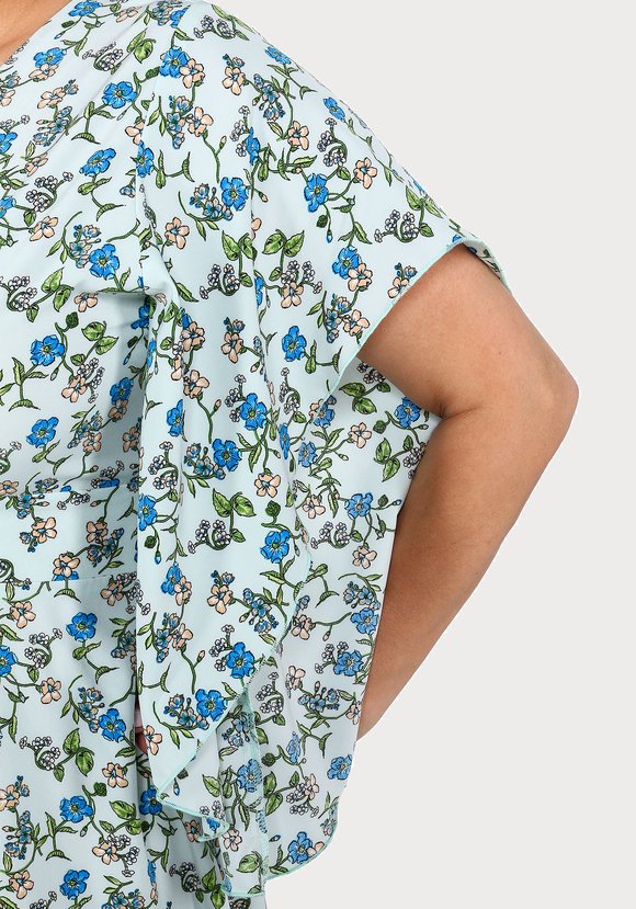 Платье с оригинальными рукавами и поясом шир.  580, рис. 4