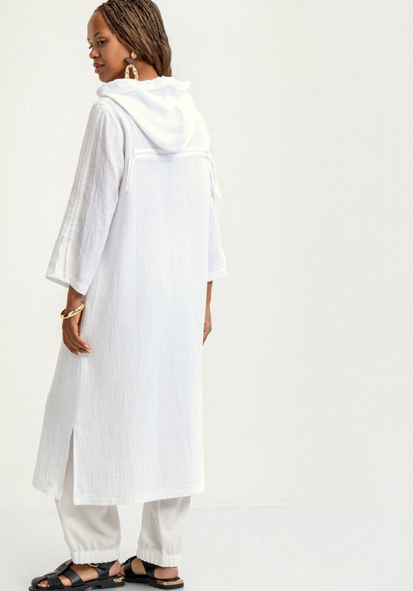 Пыльник с капюшоном свободного силуэта шир.  580, рис. 12