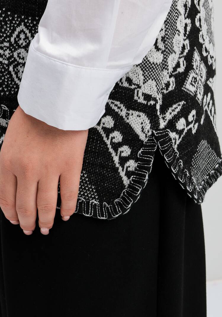 Жилет из шерсти Ласковое тепло шир.  750, рис. 15