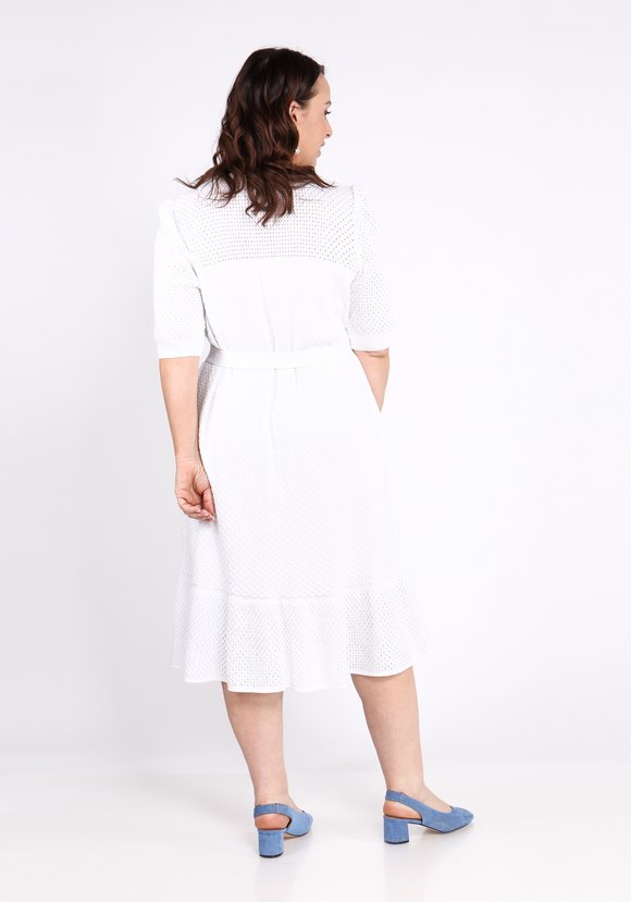 Платье ажурное с воланом по низу шир.  580, рис. 6