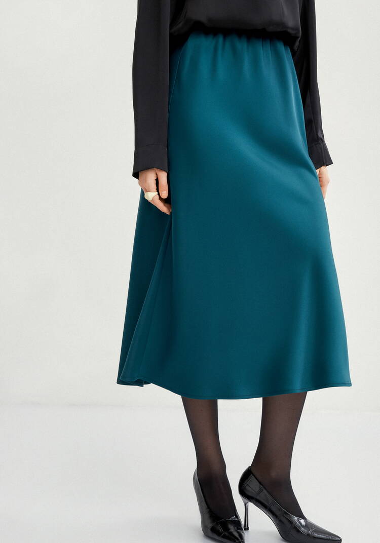 Юбка с резинкой в поясе cвободная шир.  750, рис. 8