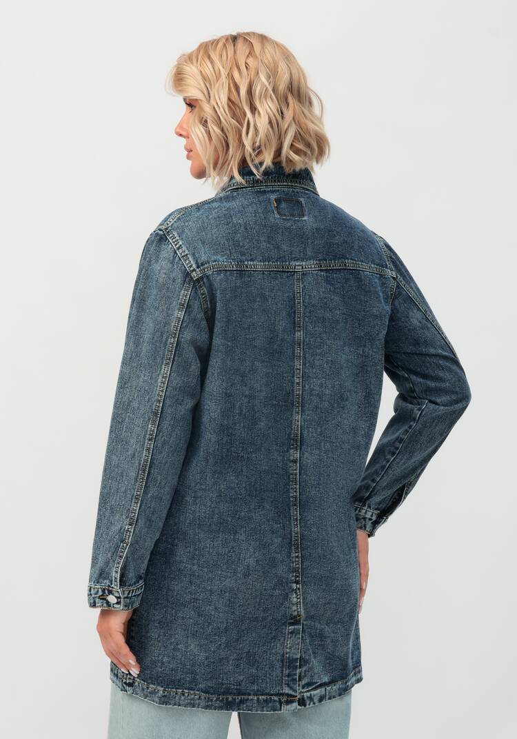 Джинсовая куртка Селин шир.  750, рис. 3