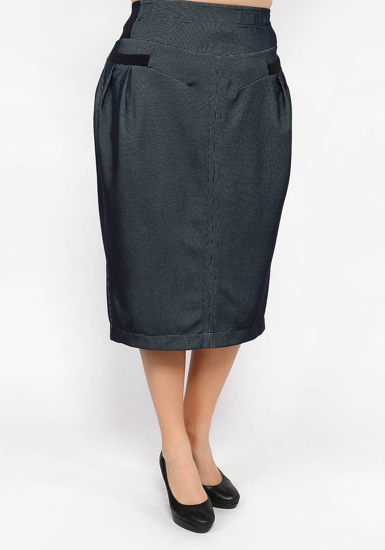 Юбка на резинке со сборкой на карманах шир.  750, рис. 1