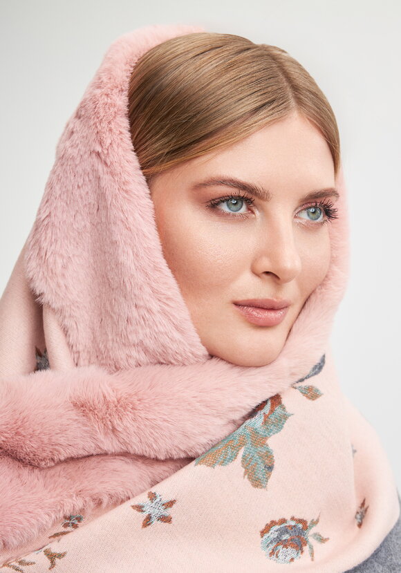 Шаль с отделкой мехом Анжелика шир.  580, рис. 2