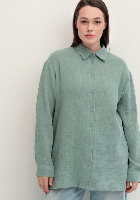 Рубашка муслиновая свободного кроя шир.  580, рис. 20