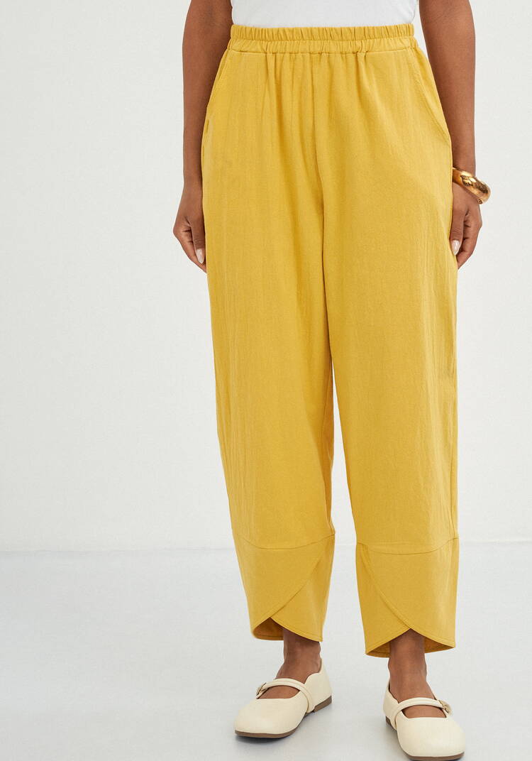 Брюки-тюльпан на резинке шир.  750, рис. 12