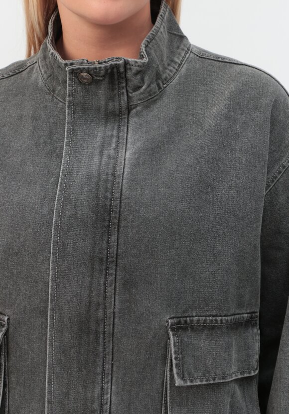 Джинсовая куртка Кейт шир.  580, рис. 4