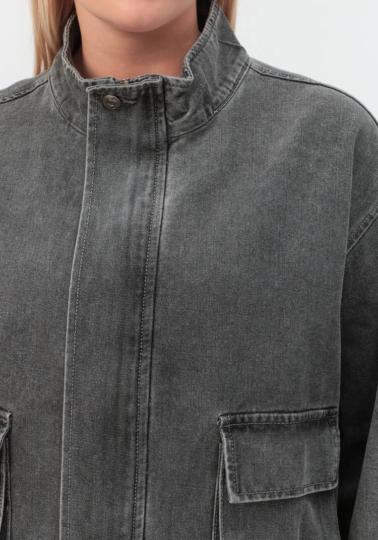 Джинсовая куртка Кейт шир.  750, рис. 4