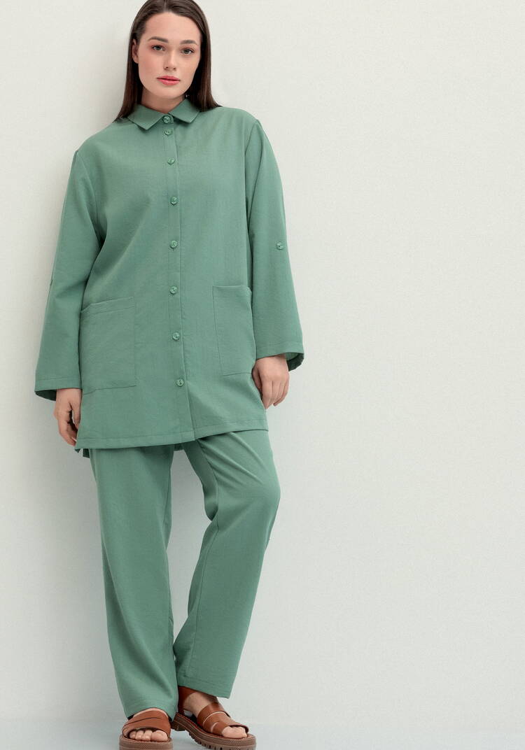 Брюки прямого кроя на резинке по поясу шир.  750, рис. 14