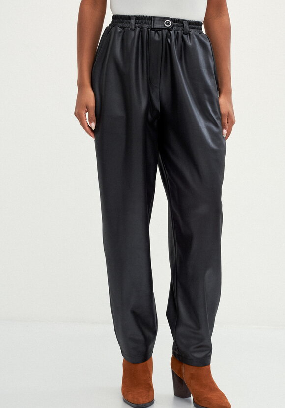 Брюки бананы с глянцевым напылением шир.  580, рис. 12